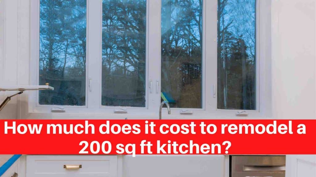 How much does it cost to remodel a 200 sq ft kitchen