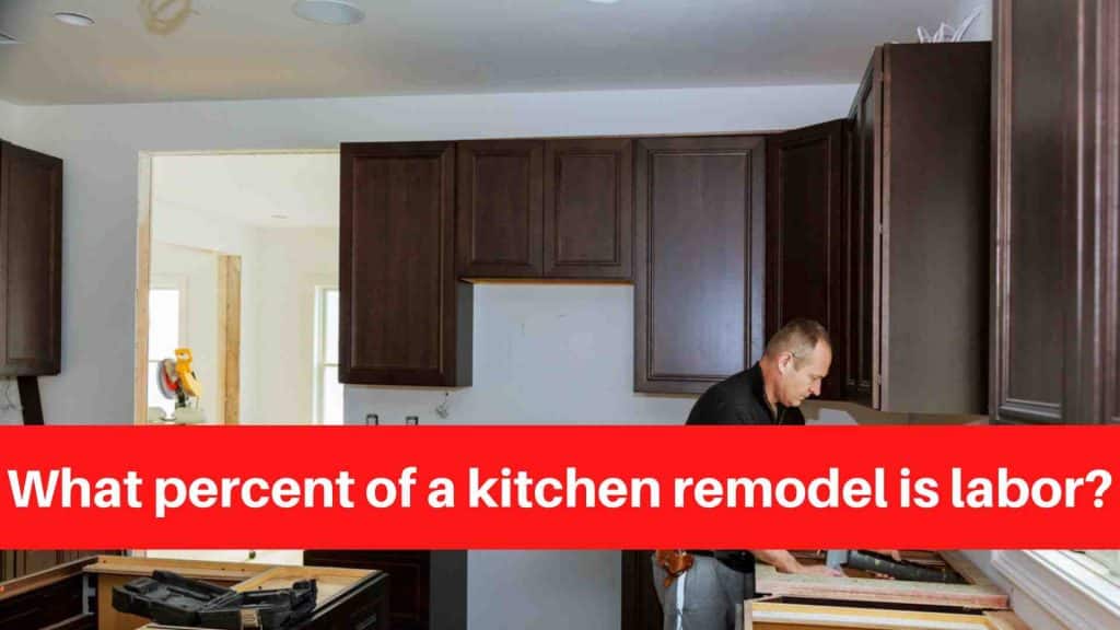 What percent of a kitchen remodel is labor